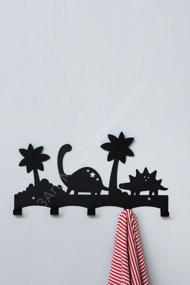 Metal Duvar Askısı - Çocuk Odası - Banyo - Antre - Hol