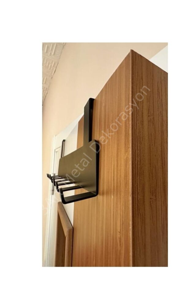 Kapı Arkası Akısı Mat Siyah, Amerikan Kapı Arkası Akısı, Slim Metal Kapı Arkası Askı