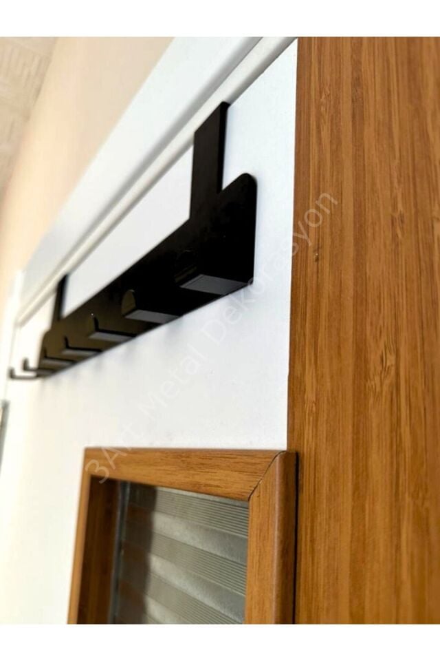 Kapı Arkası Akısı Mat Siyah, Amerikan Kapı Arkası Akısı, Slim Metal Kapı Arkası Askı