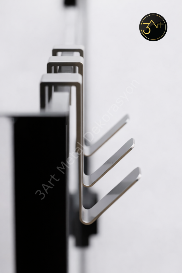 3'lü Kapı Üstü Askılık – Delmesiz Duş Kabini & Banyo Havluluk Askısı