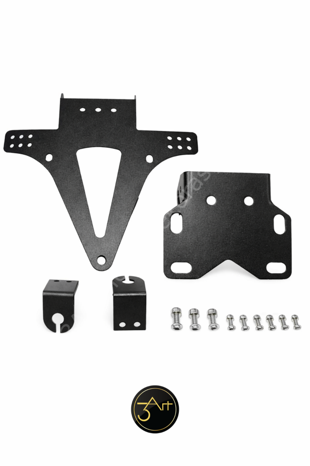 Motosiklet Plakalığı – Ayarlanabilir Metal Plaka Tutucu
