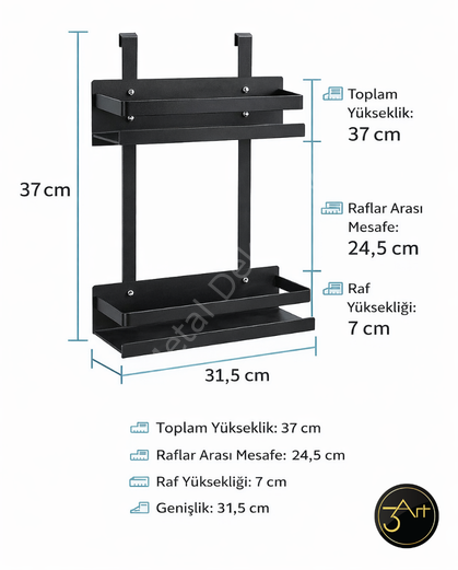 Banyo  Rafı - Duvara Monte Şampuanlık ve Duş Rafı