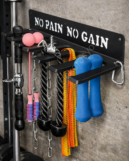 Duvar Tipi Spor Ekipman Askılığı – Fitness Aksesuar Organizeri