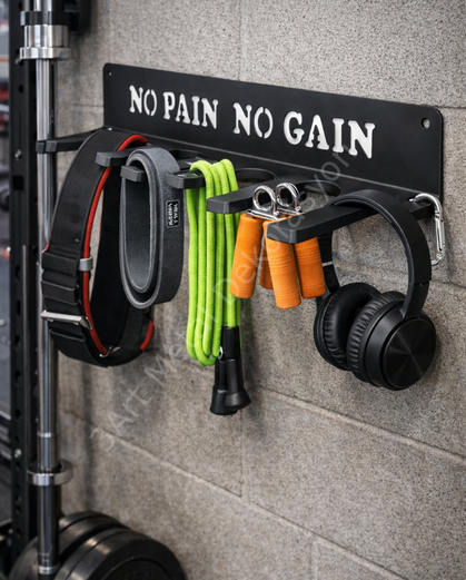 Duvar Tipi Spor Ekipman Askılığı – Fitness Aksesuar Organizeri