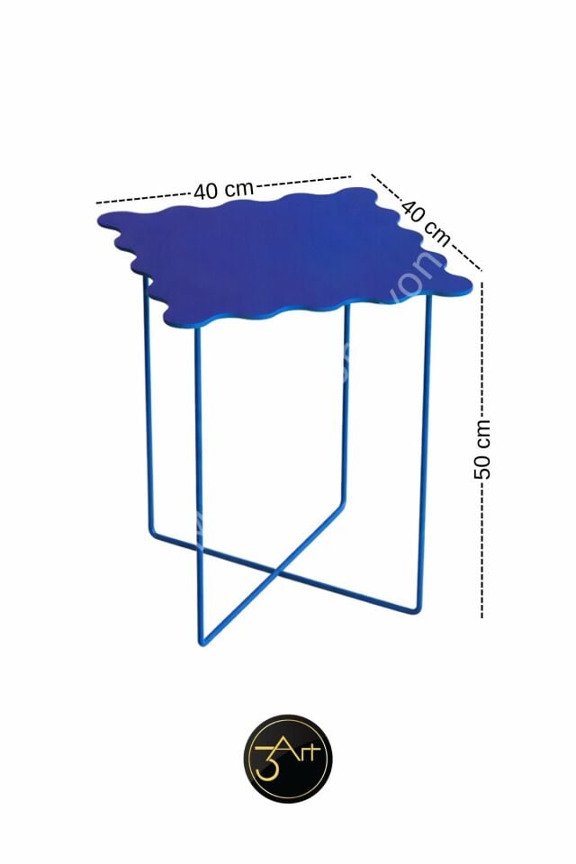 Modern Yan Sehpa – Minimal Tasarım Dekoratif Orta Sehpa - Salon & Ofis İçin Şık Metal Sehpa
