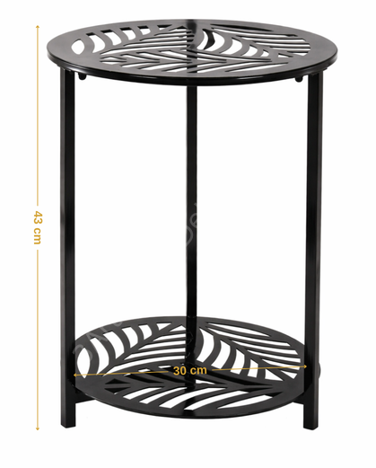 Dekoratif Yan Sehpa  Modern Komodin,  Alt Raflı Şık Tasarım