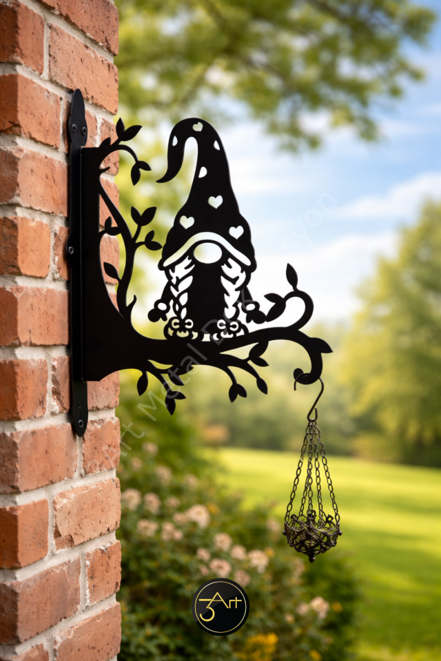 Dekoratif Duvar Tipi Çiçek Askısı -  Dış Mekan  Askı - Saksı Tutacağı