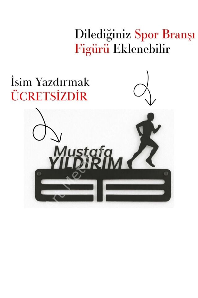 Kişiye Özel İsimli Madalya Askılığı