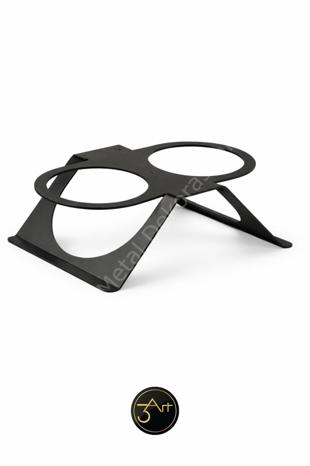 Yükseltilmiş Köpek Mama ve Su Kabı – Çift Hazneli Paslanmaz Çelik Mama Kabı