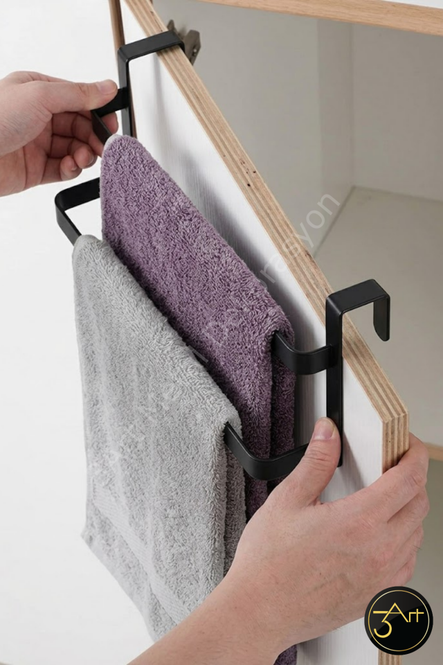 Dolap Kapak Üstü Havlu Askılığı – Mutfak & Banyo Havluluk, Şık ve Dayanıklı Bez Askısı