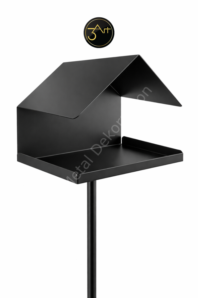 Bahçe Kuş Yemliği – Ayaklı Modern Kuş Evi