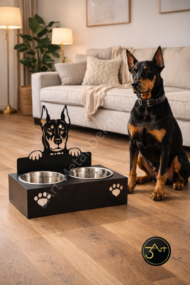 Köpek Mama ve Su Kabı Standı – Dayanıklı Ev & Bahçe Kullanımına Uygun