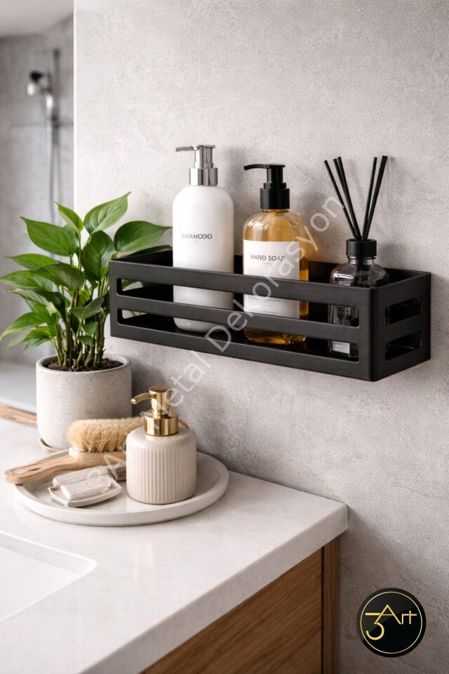 Banyo Rafı - Duvara Monte Şampuan & Duş Rafı - Paslanmaz