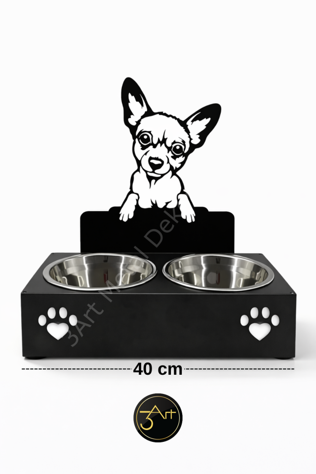 Köpek Mama ve Su Kabı Standı – Dayanıklı Ev & Bahçe Kullanımına Uygun