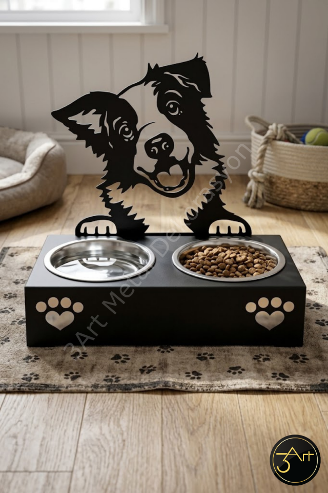 Köpek Mama ve Su Kabı Standı – Dayanıklı Ev & Bahçe Kullanımına Uygun