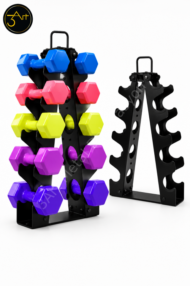 Dambıl Standı - Ağırlık Rafı - Dumbbell Düzenleyici Ev Spor Salonu - Fitness Ekipmanlık
