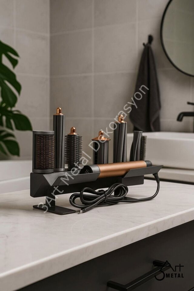 Airwrap™ Multi-Styler Metal Saç Şekillendirme Standı | Saç Maşası ve Fön Başlığı Supersonic Nural