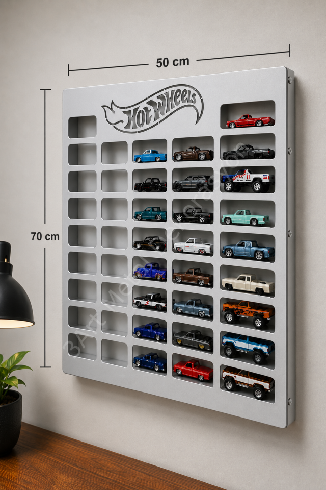 Hot Wheels Araba Koleksiyon Panosu - Oyuncak Araba Sergileme Standı