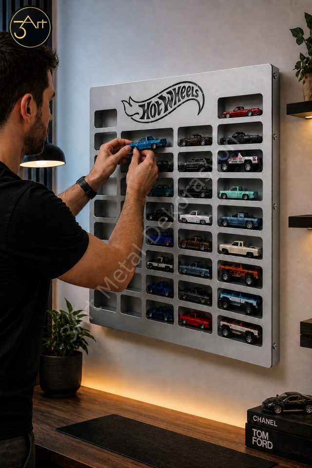 Hot Wheels Araba Koleksiyon Panosu - Oyuncak Araba Sergileme Standı