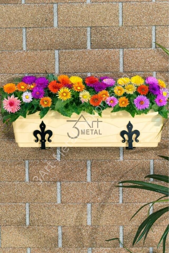 Saksı Tutucu - Duvara Sabitleme Aparatı | Şık ve Dayanıklı Metal Saksılık, Bahçe ve İç Mekanlar İçin