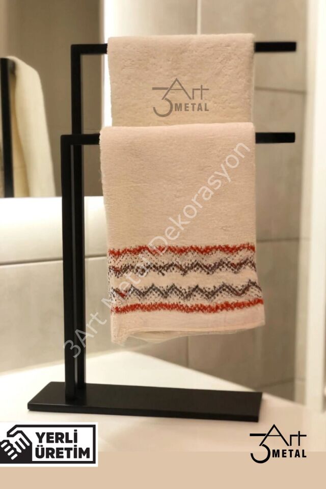 Modern Havlu Askısı - Banyo Askısı - Ayaklı Askı - Tuvalet Kağıtlığı - Kağıt Havlu Askısı