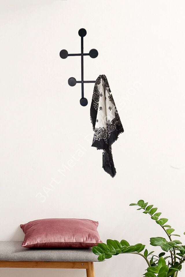 Metal Askılık - Elbise Askısı - Dekoratif Demir Askılık - Metal Askı