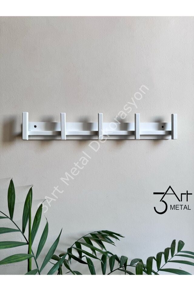 Dekoratif Modern Demir Duvar Askısı - Metal Askılık - Elbise Askısı - Askı