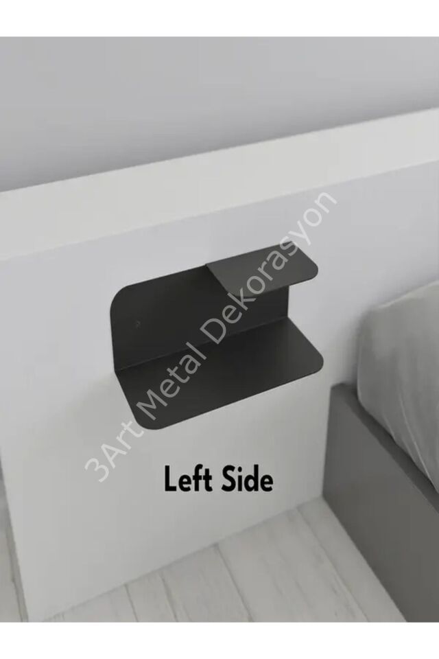 Modern Minimalist Yüzen Gece Duvar Rafı