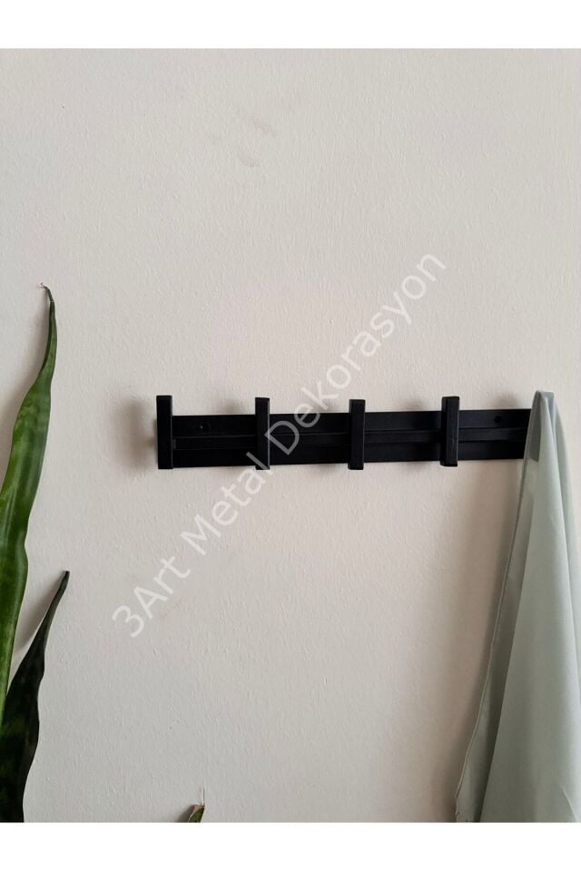 Dekoratif Demir Duvar Askısı - Metal Askılık - Elbise Askısı - Askı