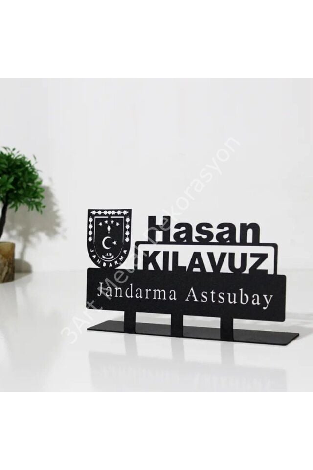 Jandarma Astsubay Masaüstü İsimlik