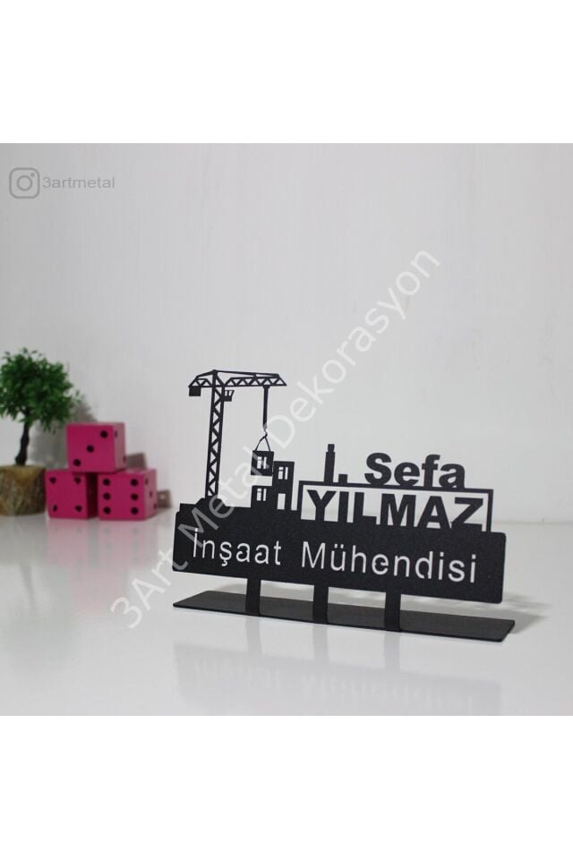 İnşaat Mühendisi Masaüstü İsimlik