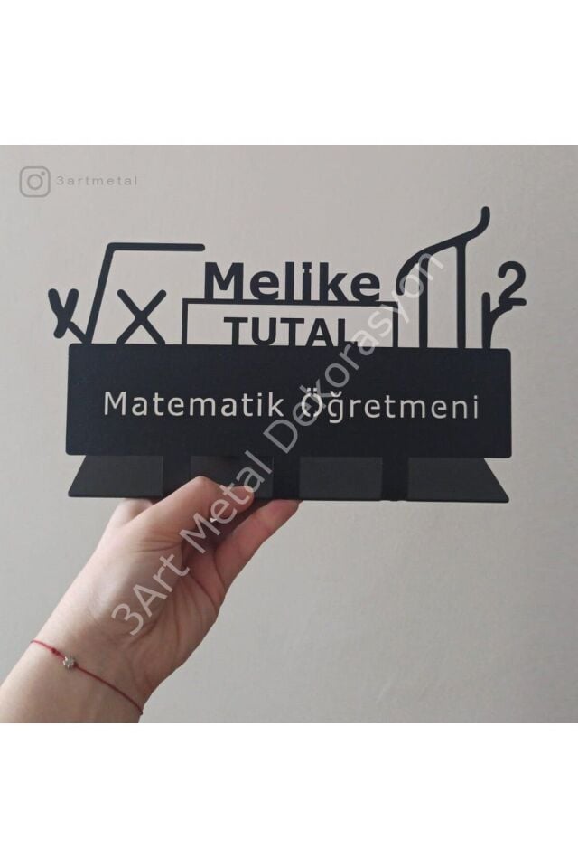 Matematik Öğretmeni Masaüstü İsimlik