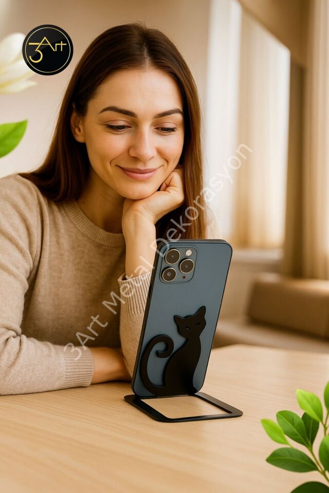 Kedi Figürlü Siyah