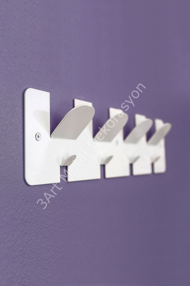 Askılık - Metal Elbise Askısı - Dekoratif Metal Duvar Askısı