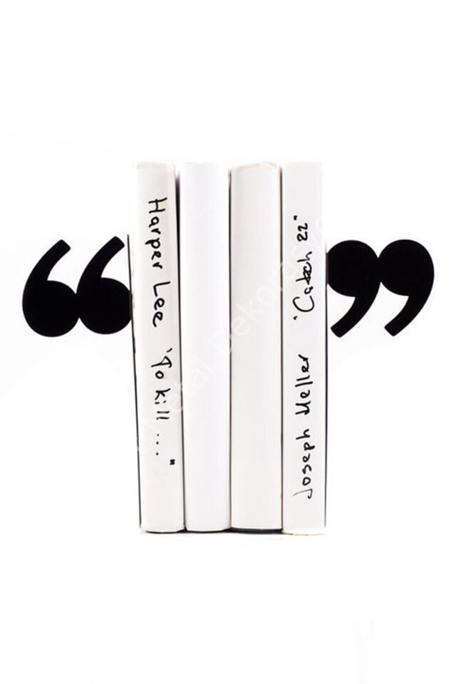 Dekoratif Metal Kitap Tutucu