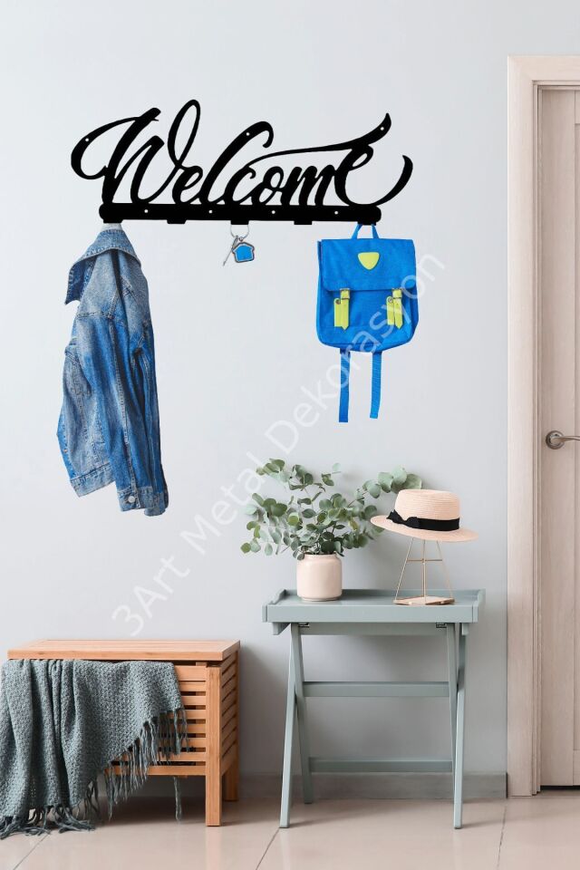 Dekoratif Demir Duvar Askısı