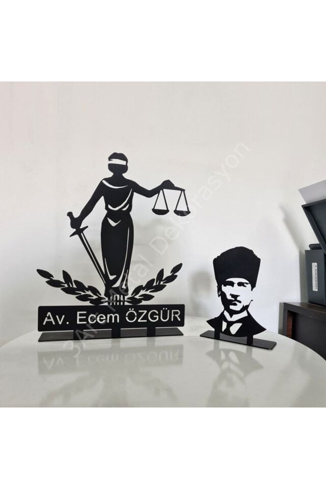 Kişiye Özel Avukat Masaüstü İsimlik