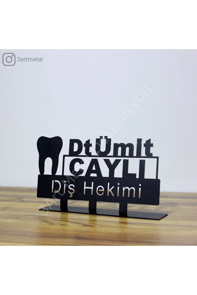 Kişiye Özel Diş Hekimi Masaüstü İsimlik