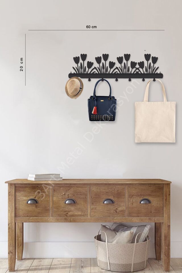 Dekoratif Metal Duvar Askısı