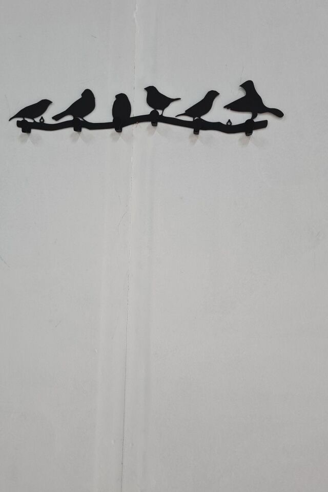 Dekoratif Metal Duvar Askısı - Modern Portmanto