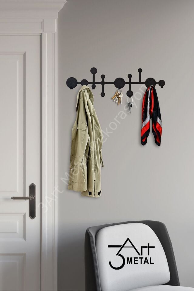 Dekoratif Metal Duvar Askısı