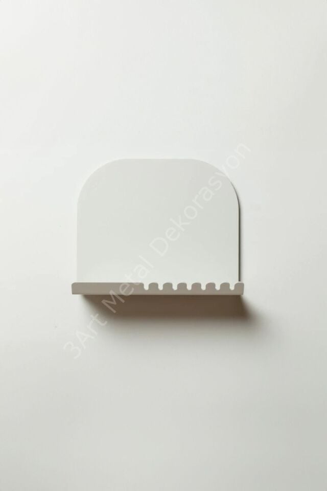 Beyaz Dekoratif Metal Anahtarlık