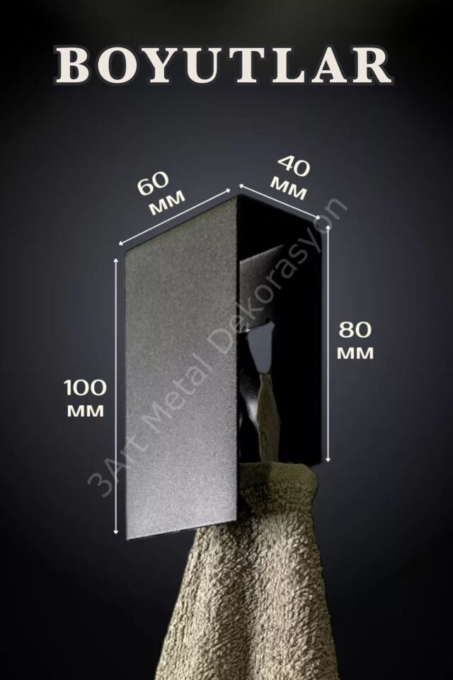 Yapışkanlı Havluluk Mutfak ve Banyo Askısı İkili Set - Metal Banyo Rafı