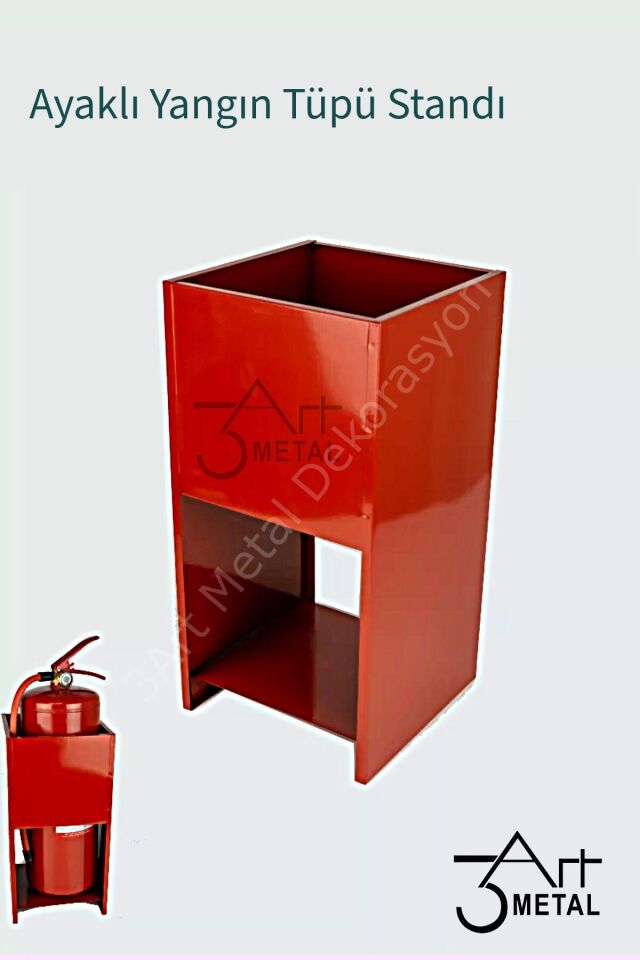 Yangın Söndürme Tüpü Standı - Ayaklı Metal Stand - Dayanıklı ve Şık Tasarım