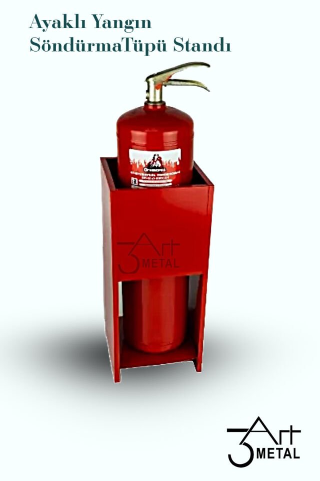 Yangın Söndürme Tüpü Standı - Ayaklı Metal Stand - Dayanıklı ve Şık Tasarım