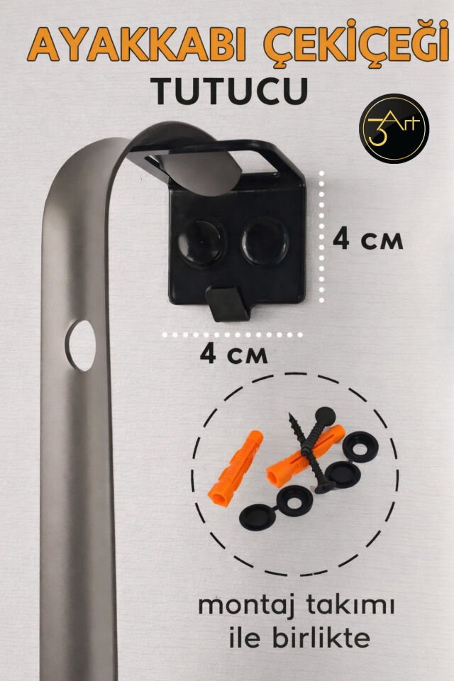 Metal Duvar Askısı & Anahtarlık – Ayakkabı Çekiceği Askısı