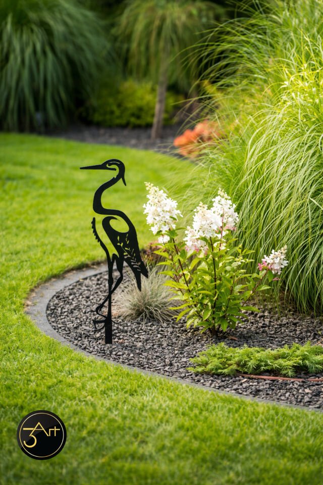 Bahçe Süsü Turna Kuşu – Bahçe Dekoru | Çim, Saksı & Peyzaj İçin Dekoratif Figür
