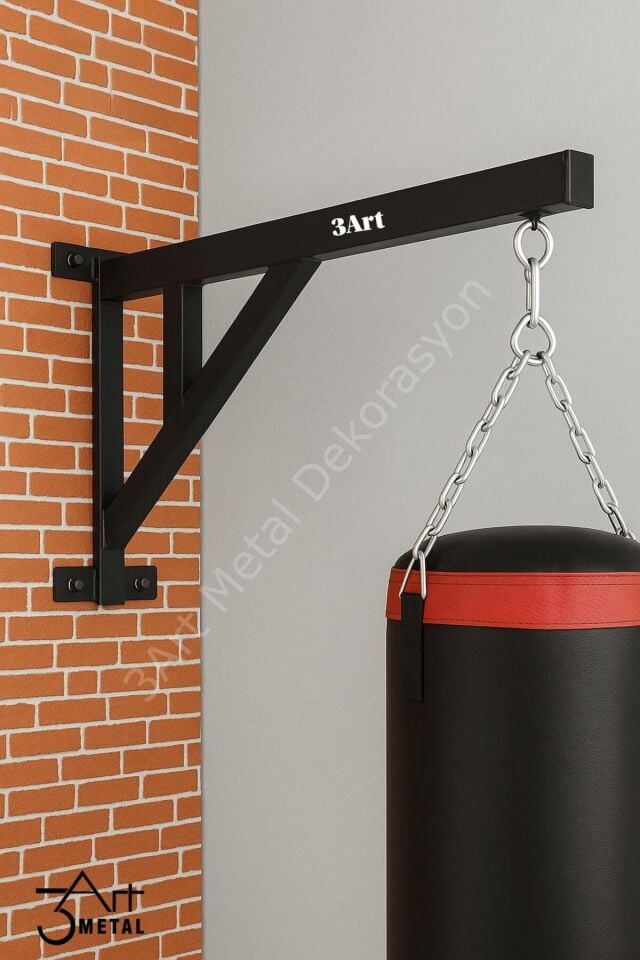 Dayanıklı Çelik Kum Torbası Standı – Duvara Monte Profesyonel Boks & Kick Boks Askı Aparatı