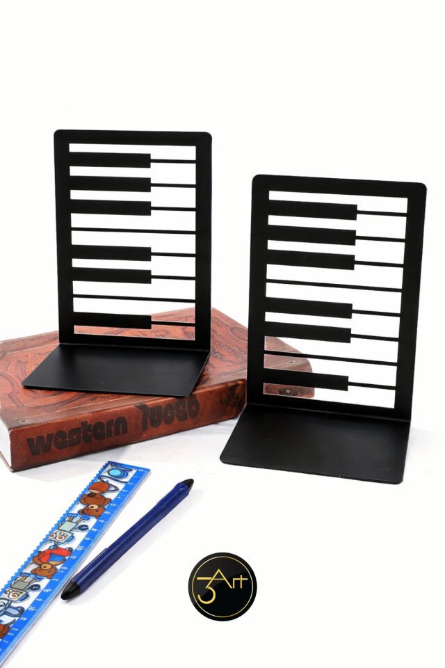 Modern Kitap Tutucu | Minimal Dekoratif Kitap Desteği | Ofis & Ev İçin Şık Bookend Seti