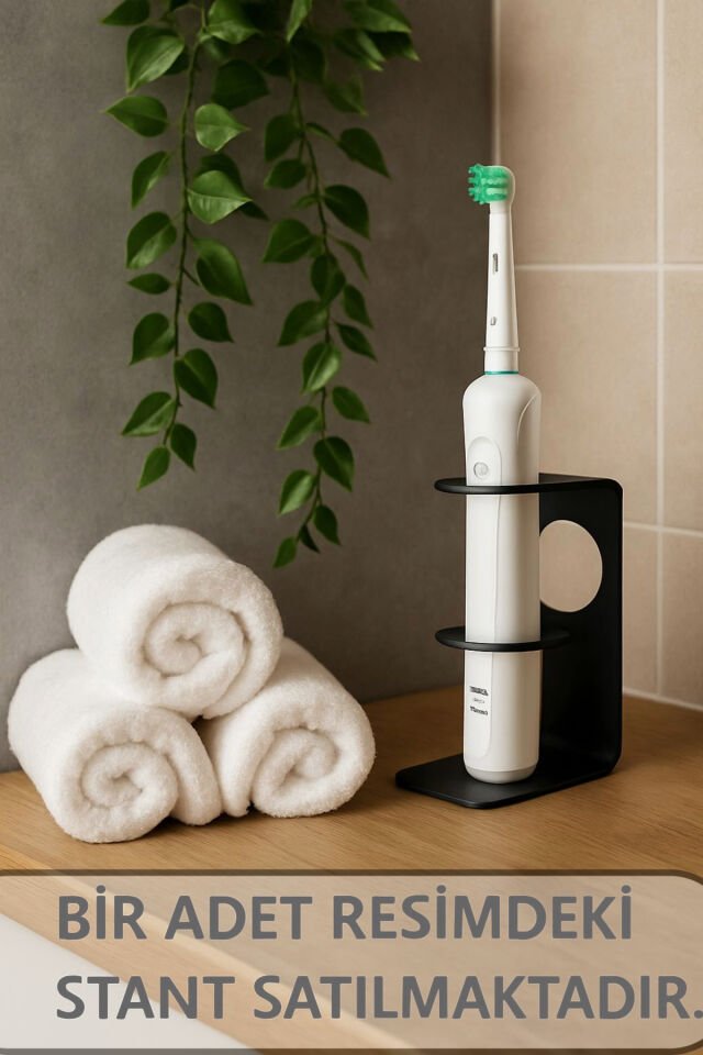 Şarj Edilebilir Diş Fırçasına Uyumlu Metal Stand - Diş Fırçası Standı - Elektrikli Diş Fırça Standı